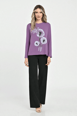 Pulover damă mov Carina Natalee