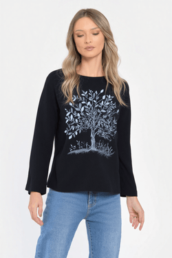 Pulover damă negru Natalee