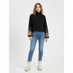 Pulover dama negru Ariana Natalee Fashion