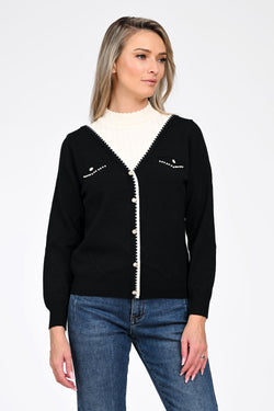 Pulover damă negru Yasmine Natalee