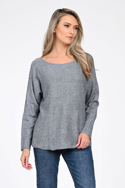 Puloverul dama gri Sofia Natalee Fashion