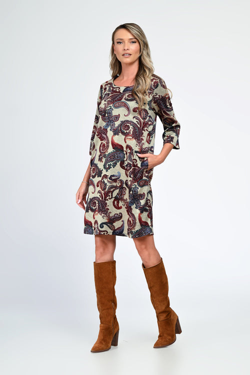 Rochia damă casual paisley Eliza Natalee Fashion