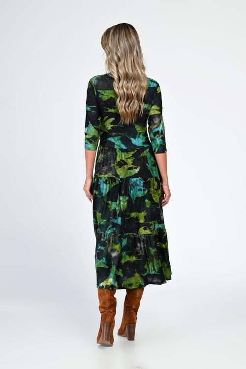 Rochia damă midi verde Aylin Natalee Fashion