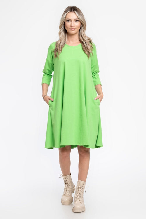 Natalee Fashion Rochie Rochie ampla verde deschis Manju