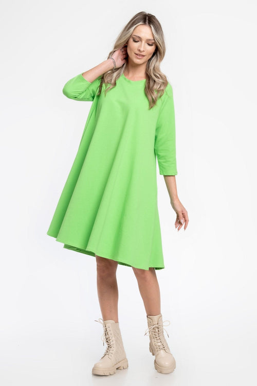 Natalee Fashion Rochie Rochie ampla verde deschis Manju