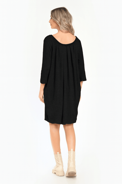 Rochie casual negra Valy Natalee