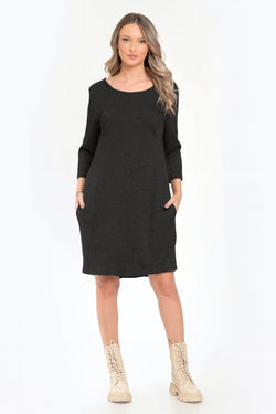 Rochie casual negra Valy Natalee