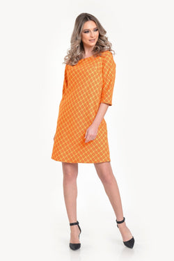 Natalee Fashion Rochie Rochie casual orange carouri Ayline