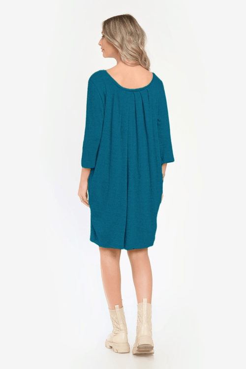 Rochie casual turqoise Madalina Natalee