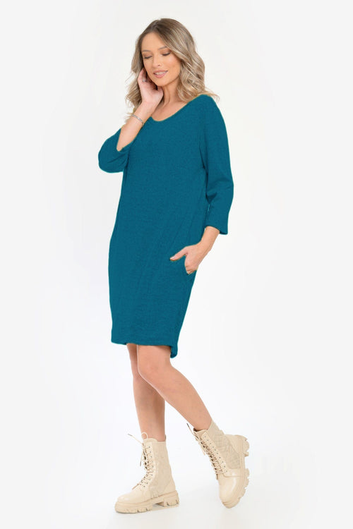 Rochie casual turqoise Madalina Natalee