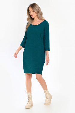 Rochie casual turqoise Madalina Natalee