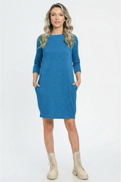 Rochie casual turqoise Madalina Natalee