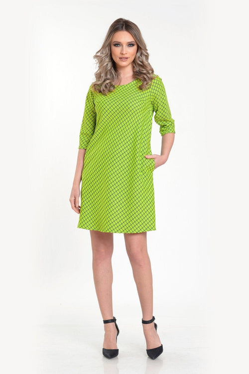 Natalee Fashion Rochie Rochie casual verde carouri Ayanna