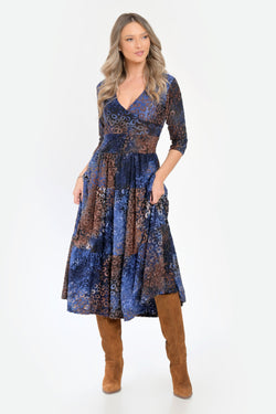 Natalee Fashion Rochie Rochie cu imprimeu de toamna Oaklyn