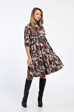 Rochie cu imprimeu paisley Ilinca Natalee