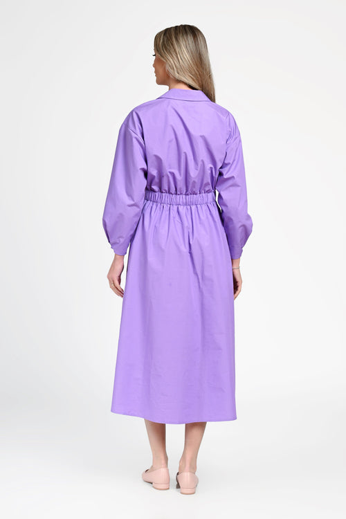 Rochie damă din bumbac cu cordon în talie  Elena Natalee Fashion