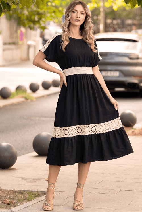 Rochie damă neagră Elina Natalee