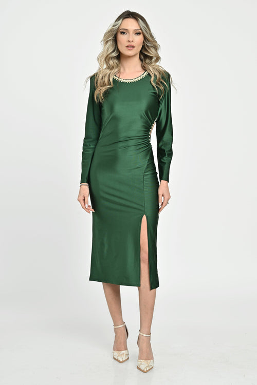 Natalee Fashion Rochie Rochie de seara verde smarald Eudora