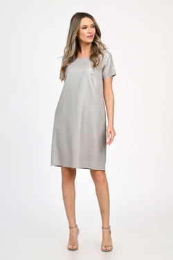 Rochie de vara eleganta din in gri Elvira Natalee Fashion