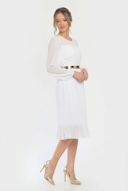 Rochie elegantă alba Aveline Natalee