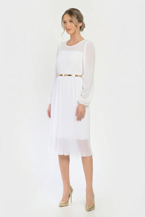 Rochie elegantă alba Aveline Natalee