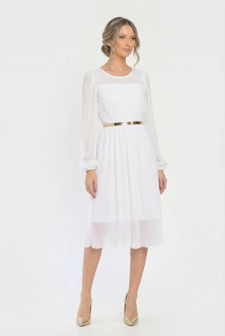 Rochie elegantă alba Aveline Natalee