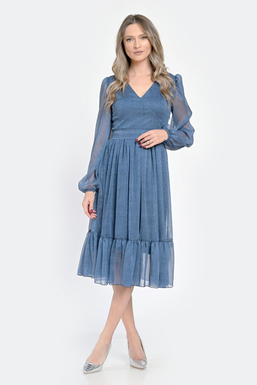 Rochie eleganta denim Danna Natalee Fashion