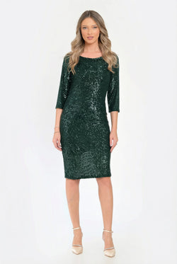 Rochie elegantă Nerina verde închis Natalee