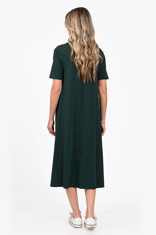 Rochie Eranthe A line midi verde Eranthe