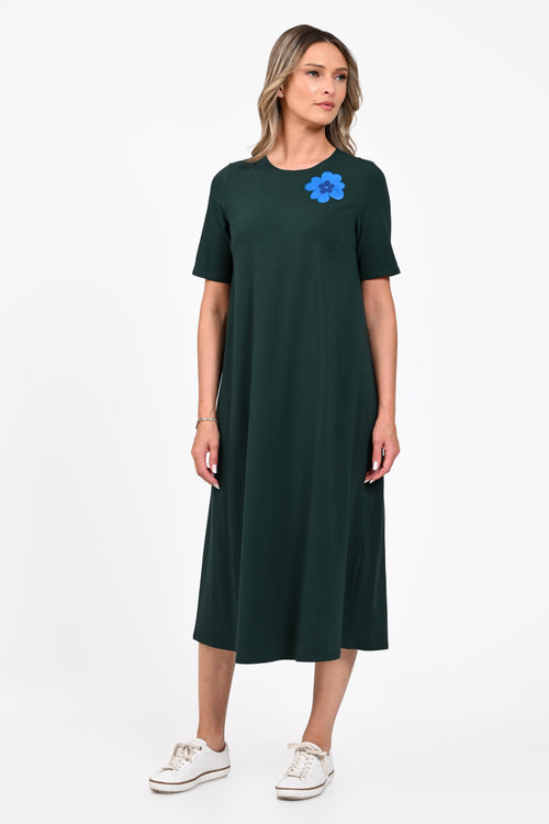 Rochie Eranthe A line midi verde Eranthe