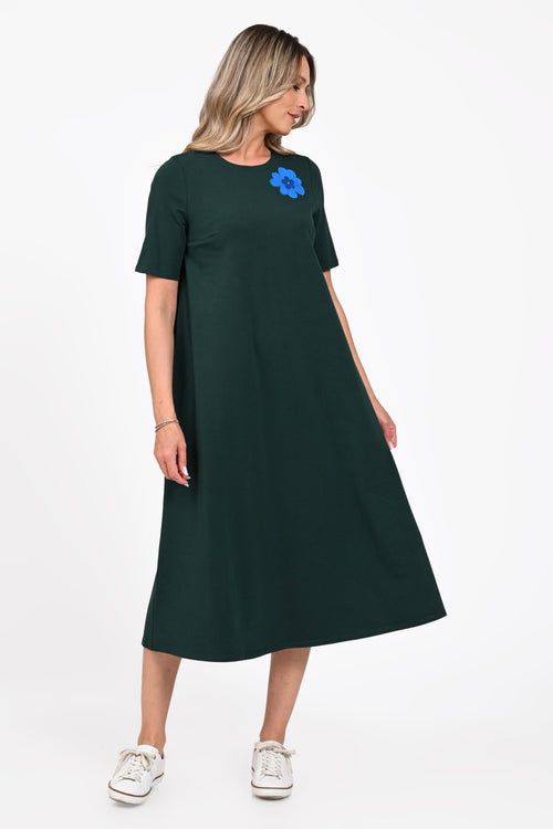 Rochie Eranthe A line midi verde Eranthe