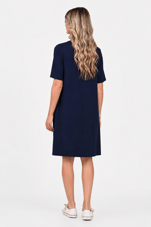 Rochie Eranthe casual bleumarin Eranthe
