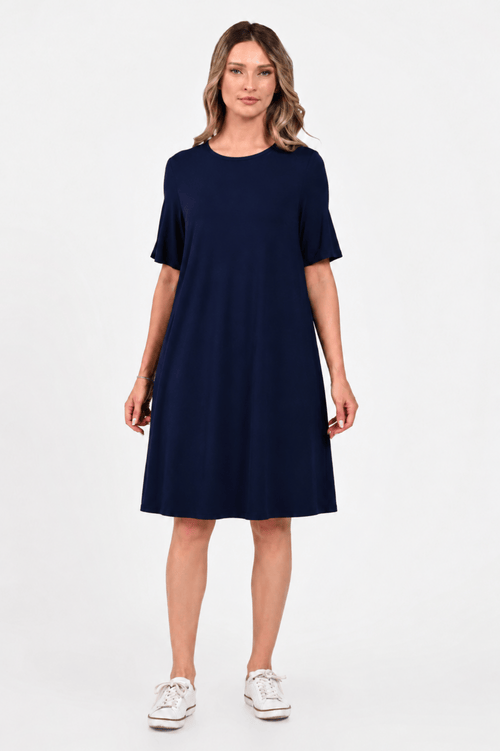 Rochie Eranthe casual bleumarin Eranthe