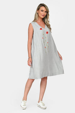 Rochie Eranthe cu maci Eranthe