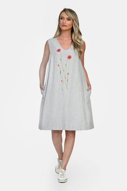 Rochie Eranthe cu maci Eranthe