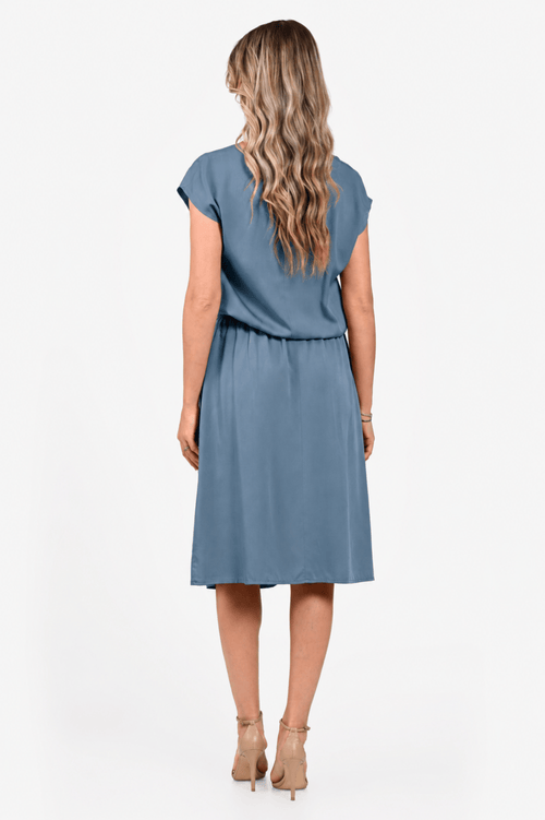 Rochie Eranthe gri petrol Eranthe