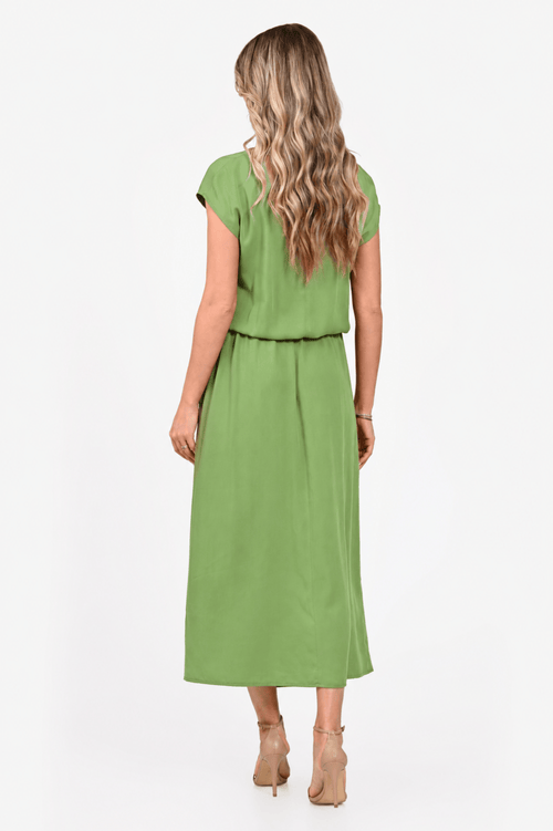 Rochie Eranthe midi verde Eranthe