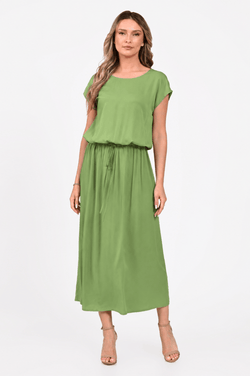 Rochie Eranthe midi verde Eranthe