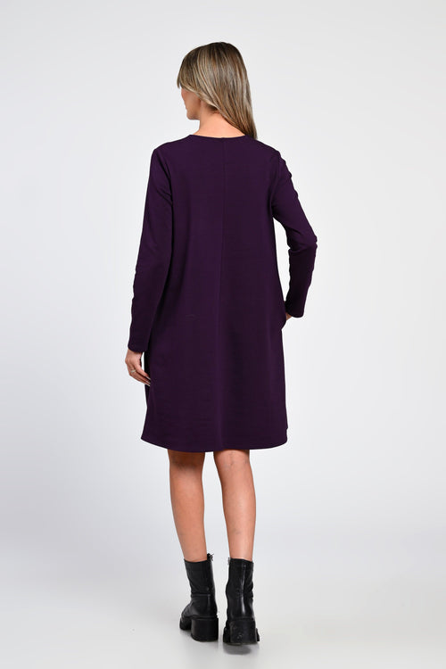 Rochie Eranthe mov cu poctura manuala Eranthe