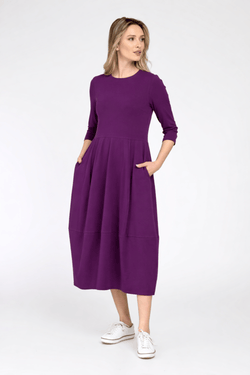 Rochie Eranthe tip lalea mov Eranthe