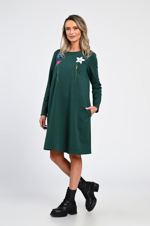 Rochie Eranthe verde Eranthe