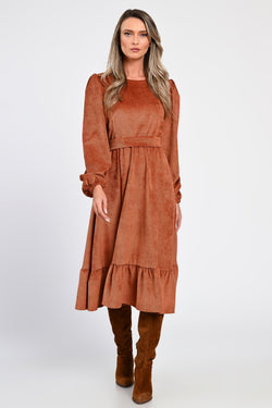 Rochie midi din raiat Irina Natalee