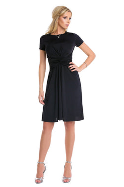 Natalee Fashion Rochie Rochie negra midi