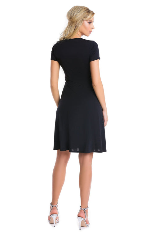 Natalee Fashion Rochie Rochie negra midi