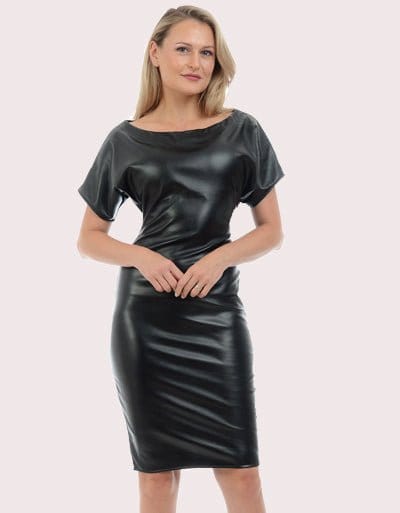 Rochie piele Natalee Natalee Fashion