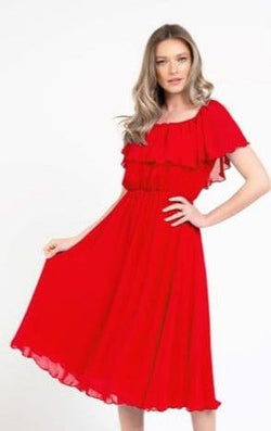 Natalee Fashion Rochie Rochie rosie voal Sabina