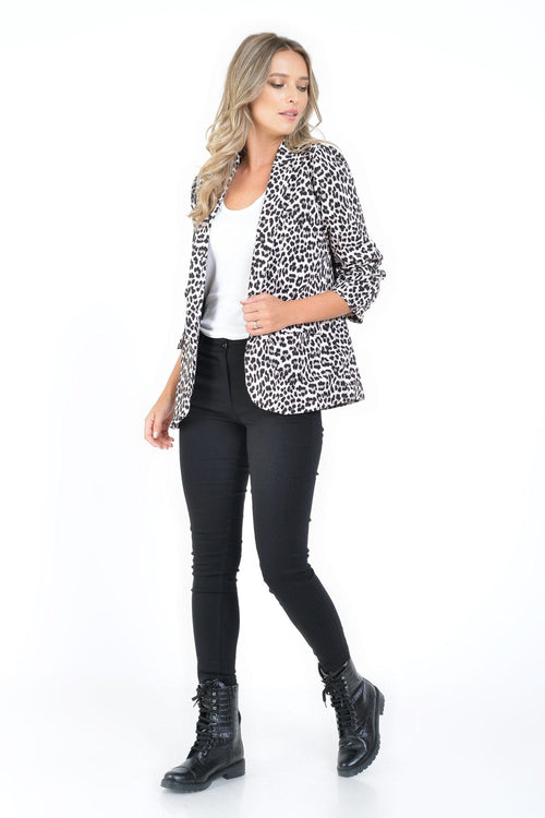 Natalee Fashion Pulovere si Cardigane Sacou dama animal print casual Aurelia