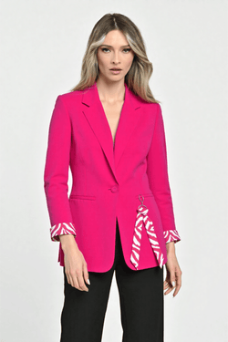 Sacou damă  elegant fucsia Bianca Natalee Fashion