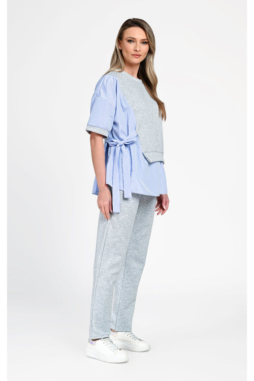 Trening damă casual cu detalii tip cămașă Bianca Natalee