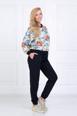 Natalee Fashion TRENING DAMA Trening negru & multicolor Uma